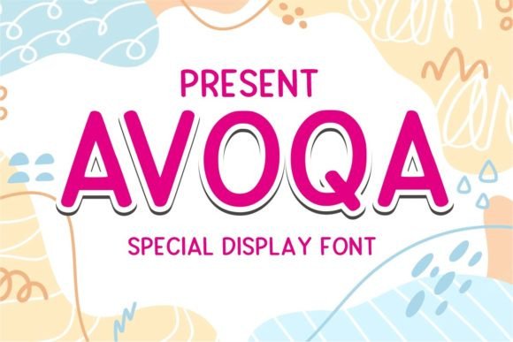 Avoqa: A Uplifting Display Font for Creative Projects