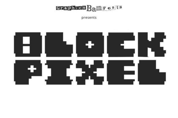 Block Pixel: A Nostalgic Font with a Glitchy Edge