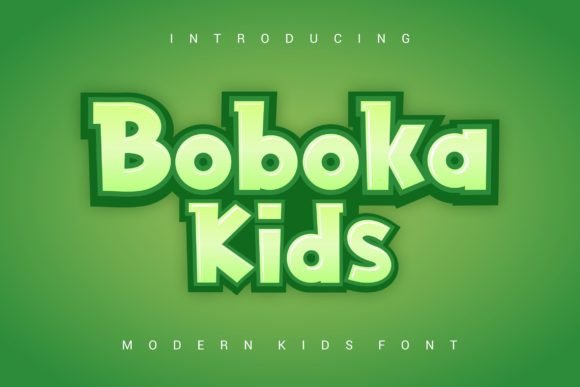 Boboka Kids: A Playful Font for Creative Projects