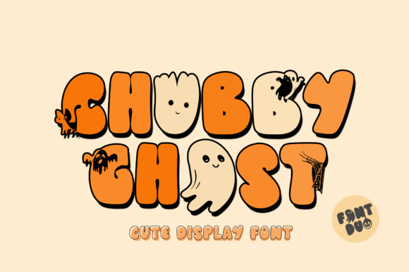 Chubby Ghost: A Playful and Retro Font for Creative Projects