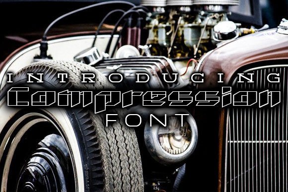 Compression: A Bold Techno Typeface for Impactful Typography
