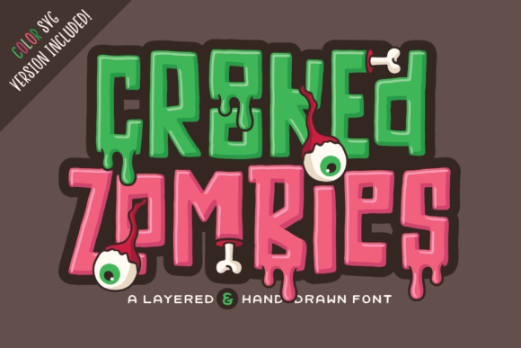 Crooked Zombies: A Unique Font for Creative Designs