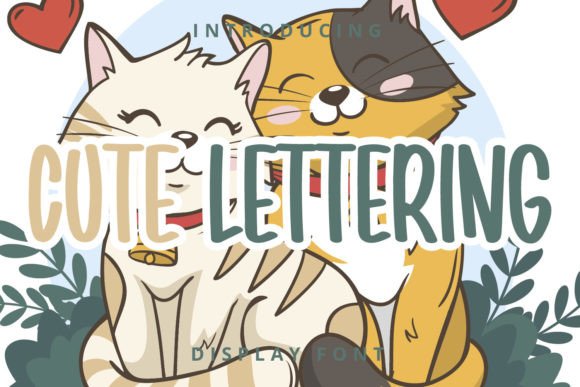 Cute Lettering: A Modern Display Font That Combines Readability and Playfulness