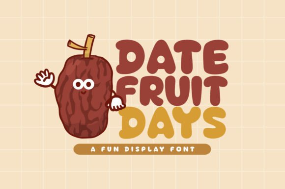 Date Fruit Days: A Playful Font for Creative Projects