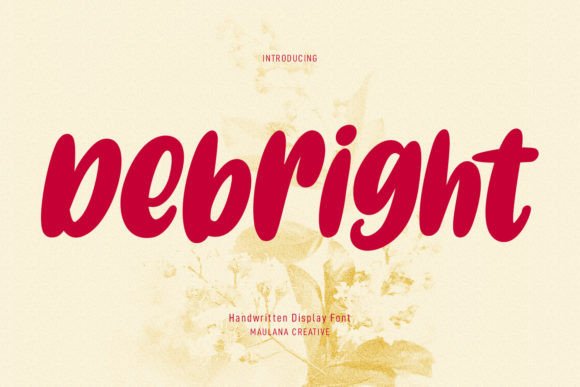 Debright: Adding Personality to Your Designs with a Chunky Handwritten Font
