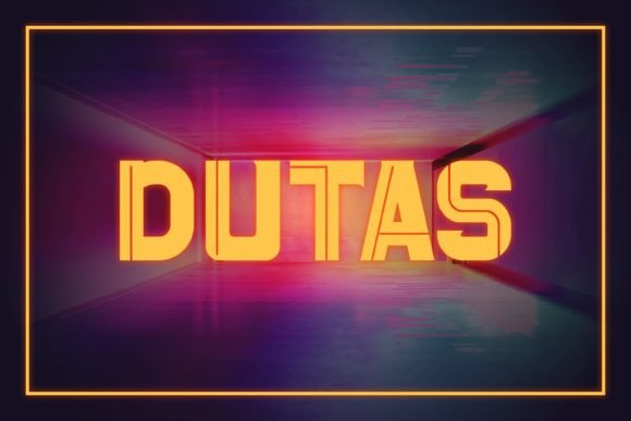 Dutas: A Modern All-Caps Display Font with Friendly Flair