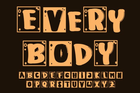 Every Body: A Playful Font for Creative Projects