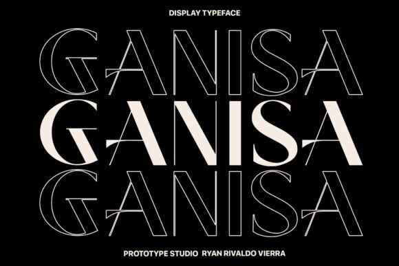 Ganisa: A Modern Contrast Display Typeface