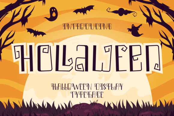 Hollaween: A Spooky and Whimsical Display Font