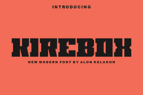 Kirebox: A Bold Display Font for Creative Projects