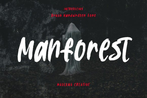 Manforest: A Stylish Handwritten Display Font for Modern Design Projects