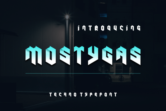 Mostygas: A Modern Display Font for Creative Projects