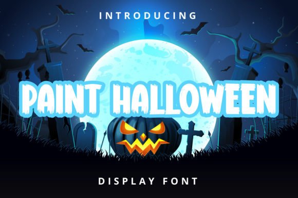 Paint Halloween: A Unique Display Font for Creative Projects