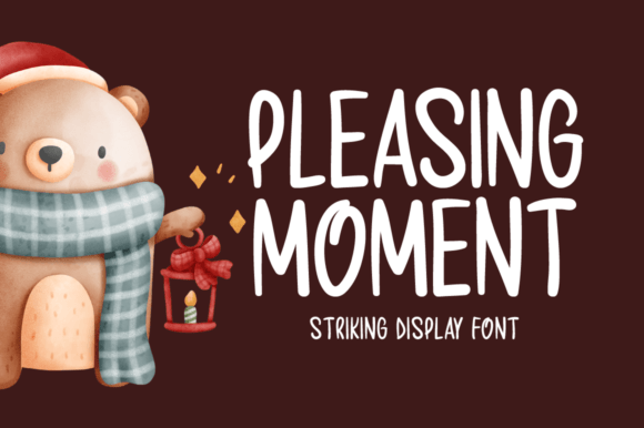 Pleasing Moment: A Font That Captures the Beauty of Visual Storytelling