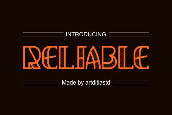 Reliable Font: A Modern Choice for Professional Designers