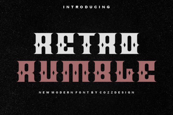 Retro Rumble: A Bold Display Font for Impactful Designs
