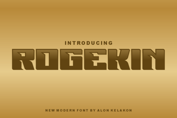 Rogekin: A Bold, Futuristic Display Font