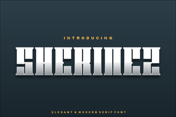 Sherinez: A Bold Display Font for Modern Creativity
