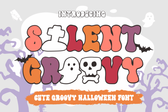 Silent Groovy: A Spooky and Charming Display Font