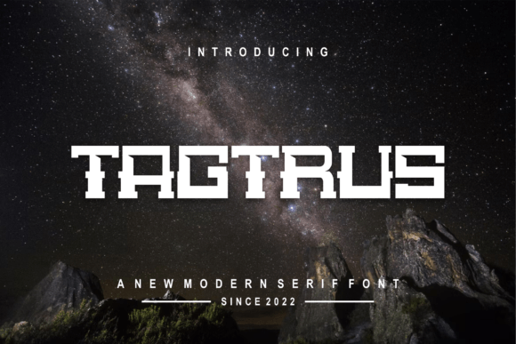 Tagtrus: A Modern Display Font for Creative Projects